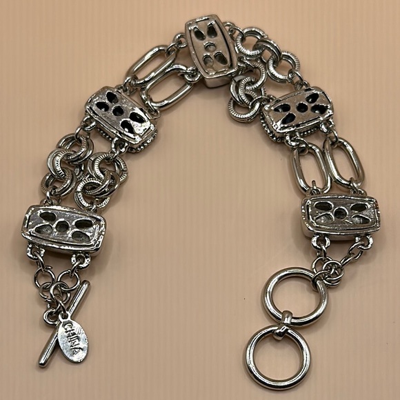 Cookie Lee Silver Bracelet with Black Details - Picture 4 of 5